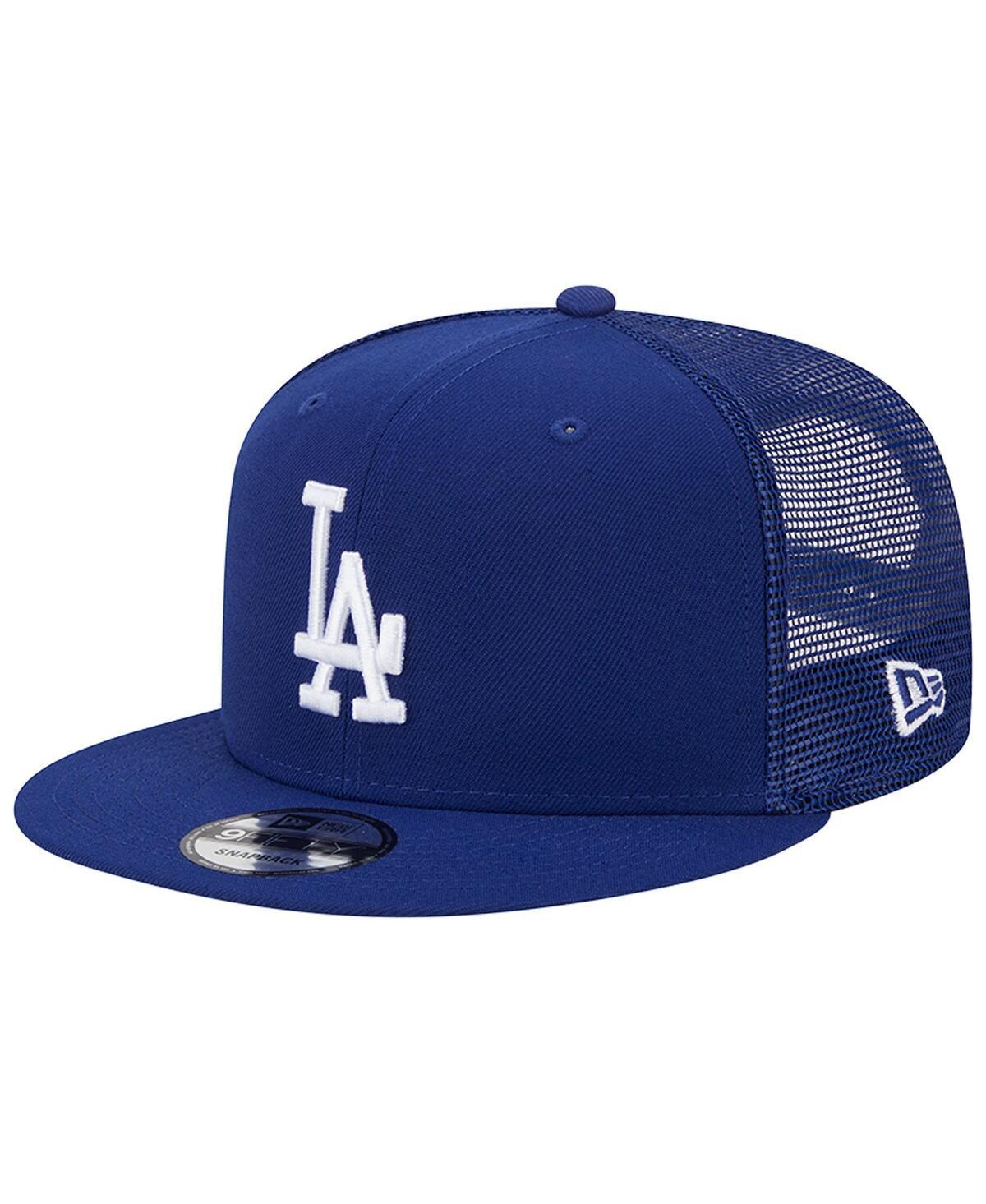 Mens New Era Royal Los Angeles Dodgers Team Color Trucker 9FIFTY Snapback Hat Product Image