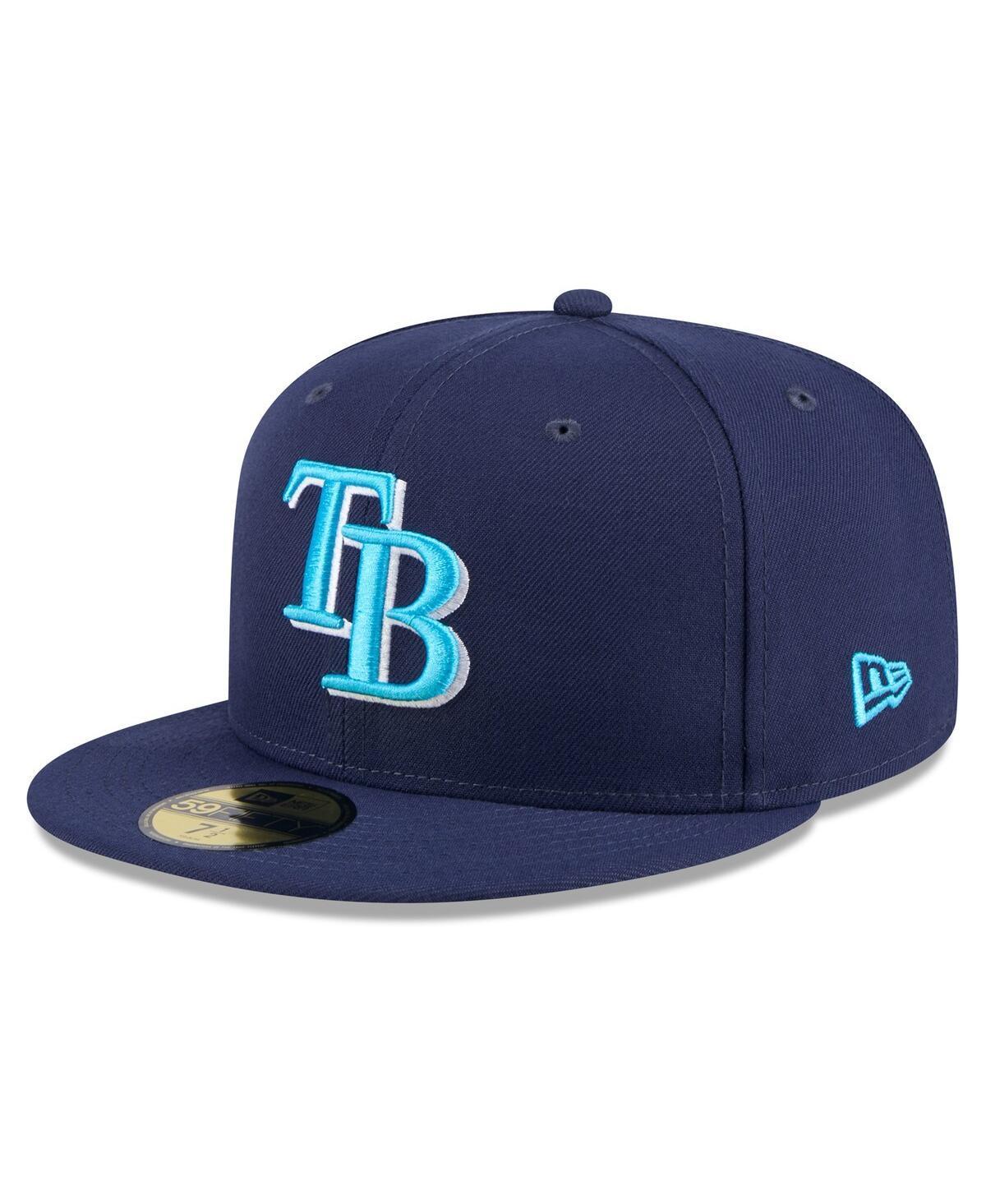 Mens New Era Tampa Bay Rays 2024 Fathers Day 59FIFTY Fitted Hat Blue Product Image