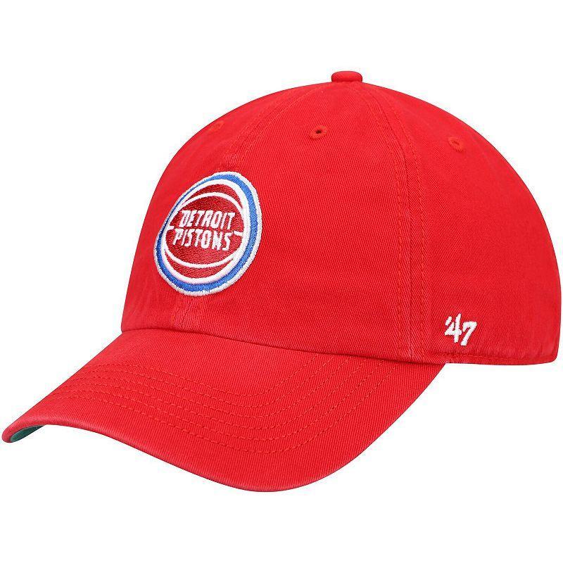 Mens Red Detroit Pistons Team Franchise Fitted Hat Product Image