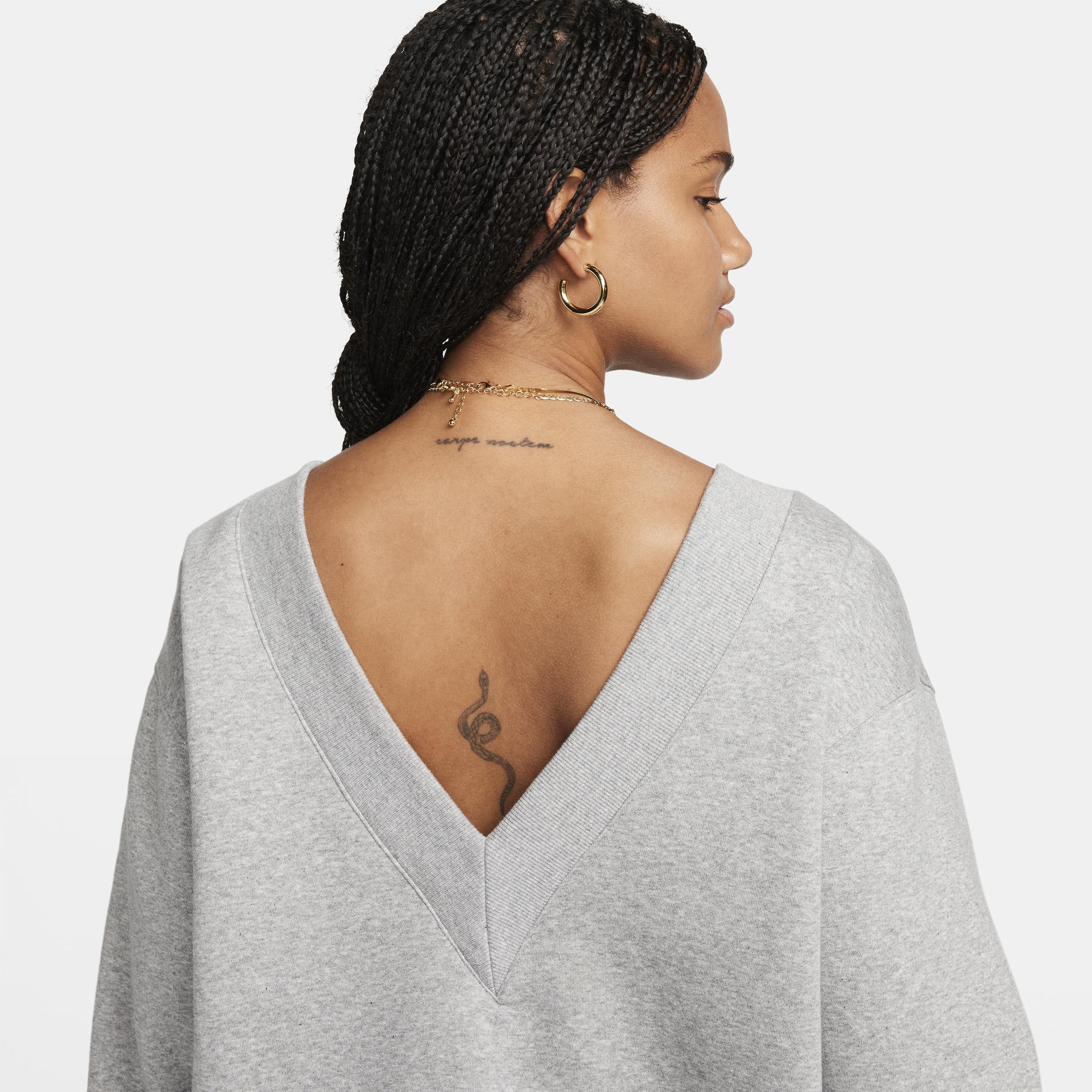 Women's Nike Sportswear Phoenix Fleece Oversized V-Neck Sweatshirt Product Image