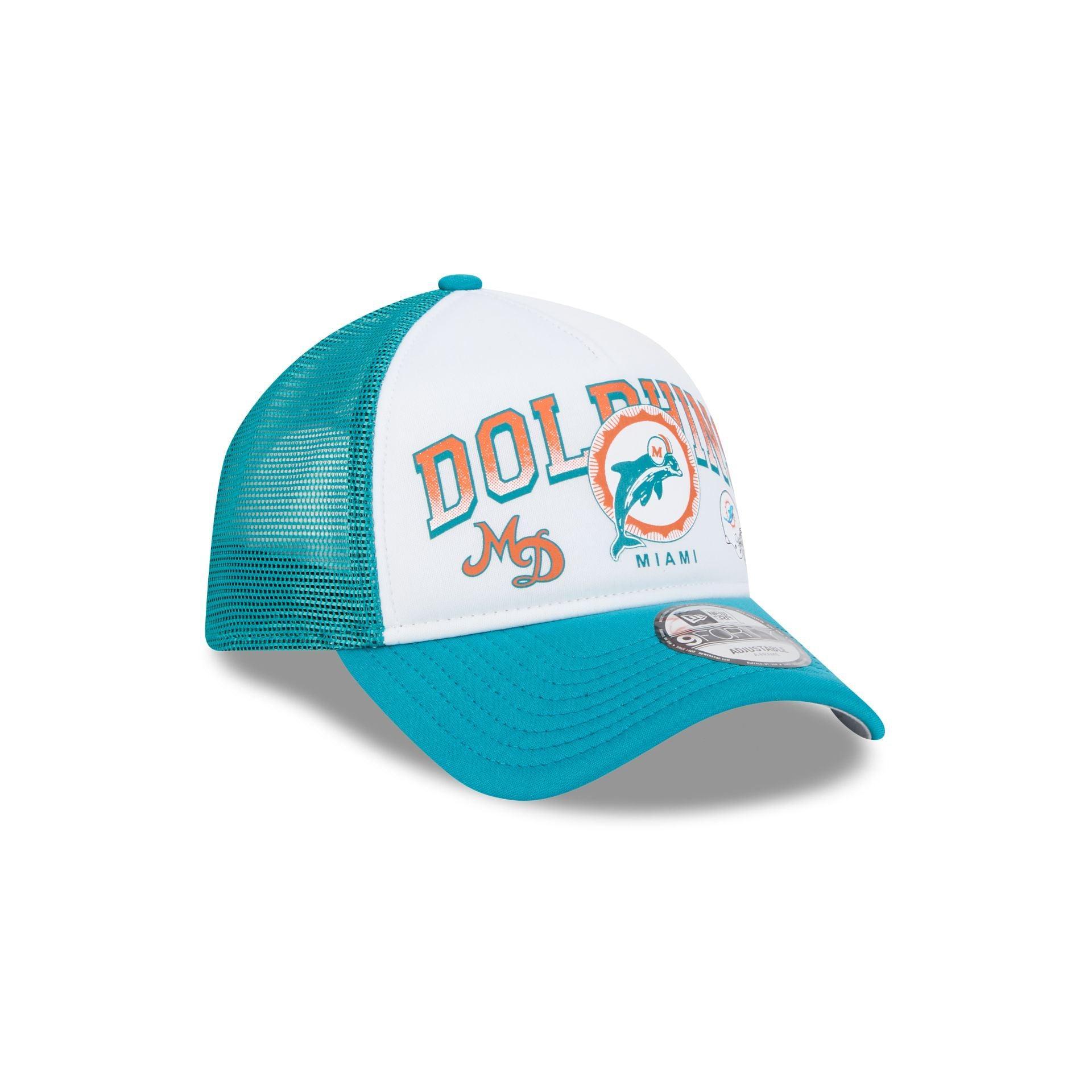 Miami Dolphins Sport Classics 9FORTY A-Frame Trucker Hat Male Product Image