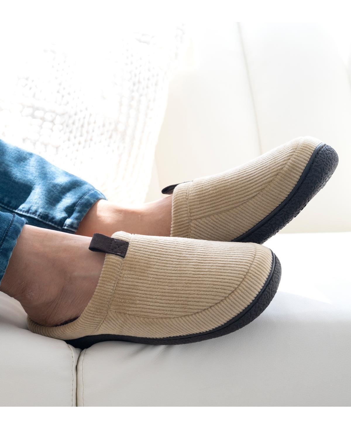 Isotoner Mens Corduroy Hoodback Slipper Product Image