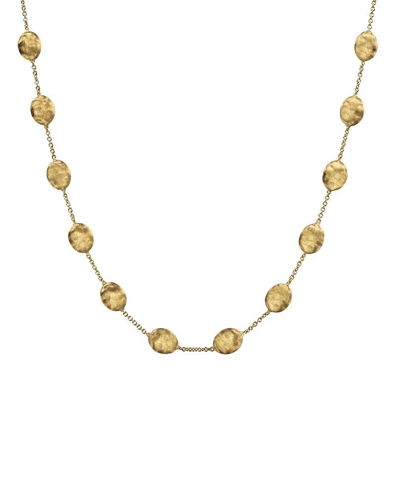 Womens Siviglia 18K Yellow Gold Large Bead Station Necklace/17.5 Product Image