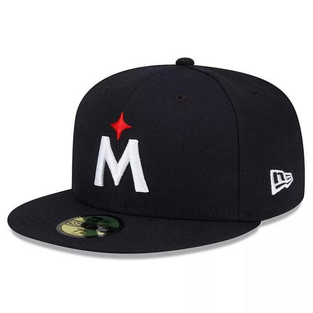 Mens New Era Minnesota Twins 2023 Authentic Collection Road 59FIFTY Fitted Hat Blue Product Image