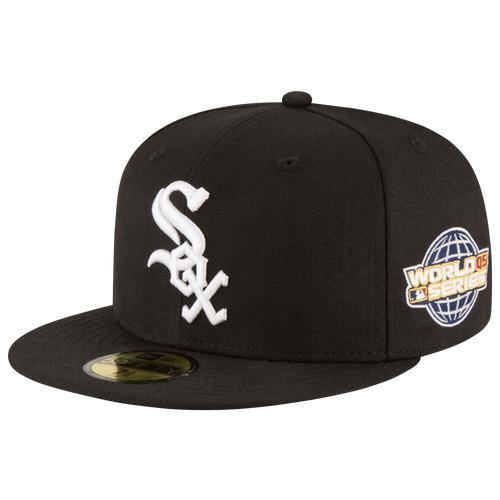 New Era Mens MLB 2005 World Series Patch Fitted Cap - Black/White Product Image