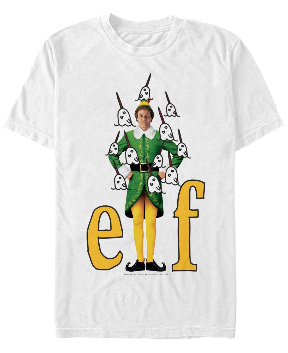 Mens Elf Narwhals Short Sleeve T-shirt Product Image