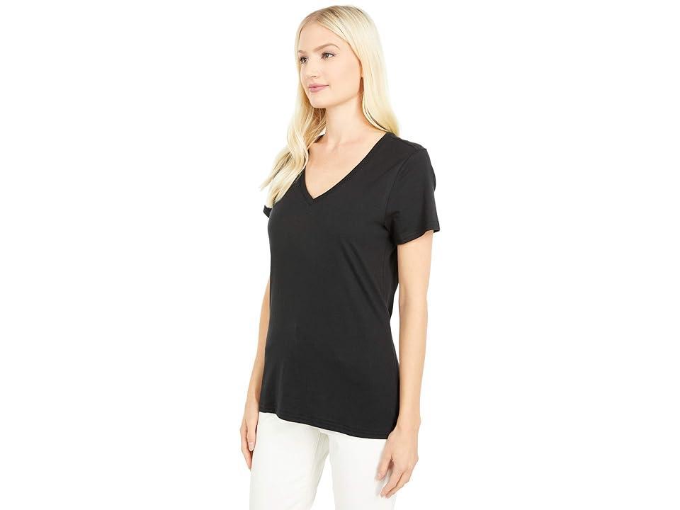 Womens French Navy Softspun V-Neck Tee M Product Image