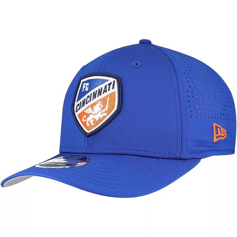 Mens New Era Blue FC Cincinnati 9SEVENTY COOLERA Stretch-Snap Adjustable Hat Product Image