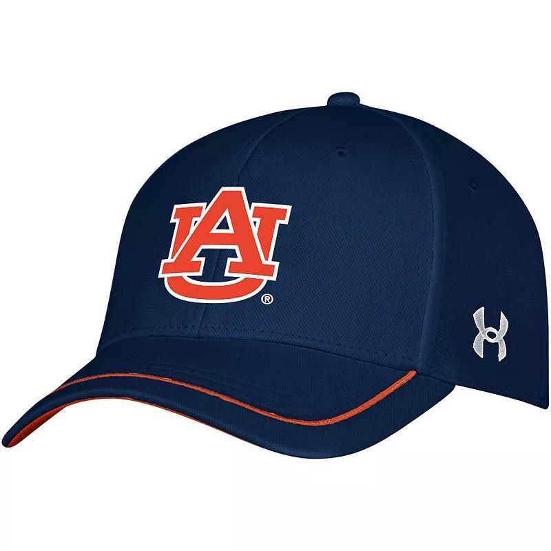 Mens Under Armour Auburn Tigers Blitzing Accent Iso-Chill Adjustable Hat, Blue Product Image