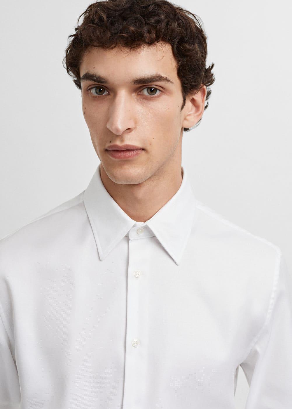 Mango Mens Structured Dress Shirt Product Image