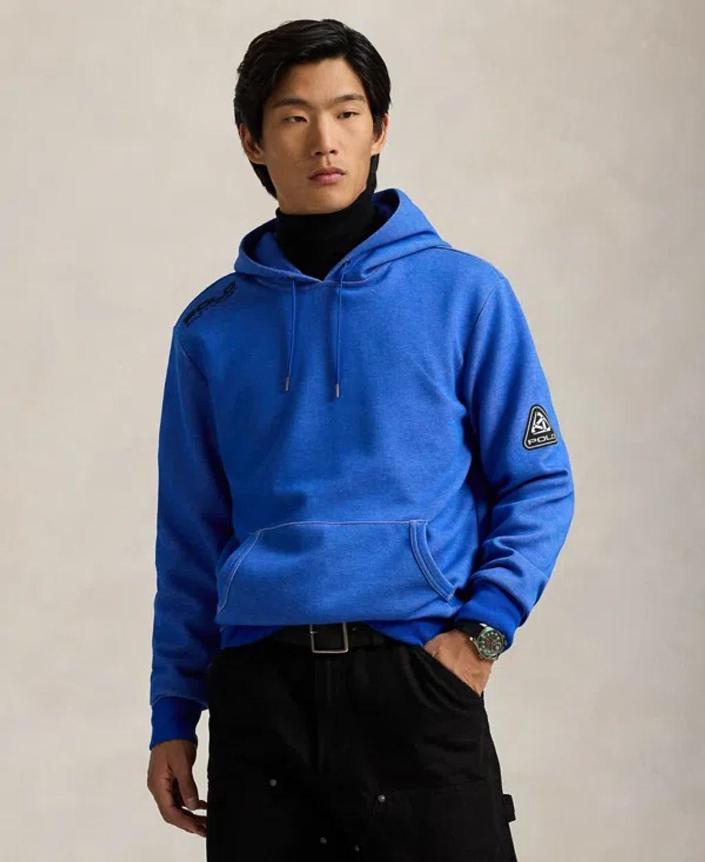 POLO RALPH LAUREN Men's Logo Double-knit Hoodie In Company Olive Product Image