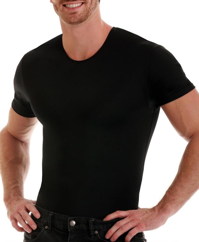 Instaslim Mens Power Mesh Compression Short Sleeve Crewneck T-shirt Product Image