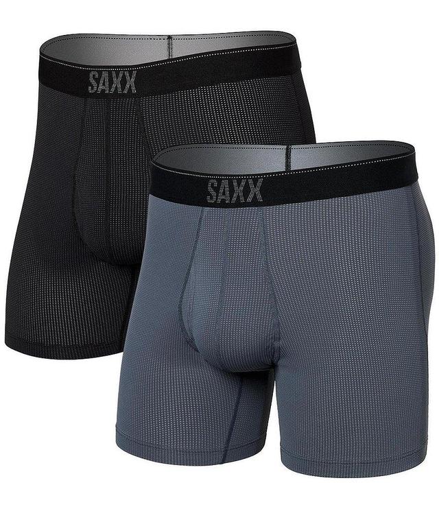 SAXX Quest Quick-Dry Mesh 5#double; Inseam Boxer Briefs 2-Pack Product Image