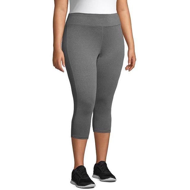 Plus Size Just My Size Capri Leggings, Womens Granite Grey Product Image