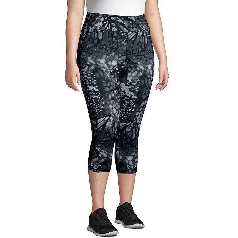 Plus Size Just My Size Capri Leggings, Womens Granite Grey Product Image