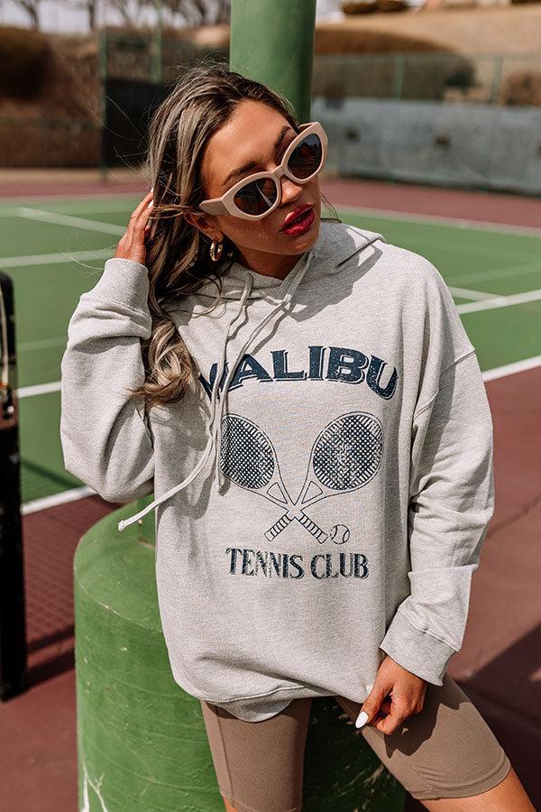 Malibu Tennis Club French Terry Graphic Hoodie Top Product Image