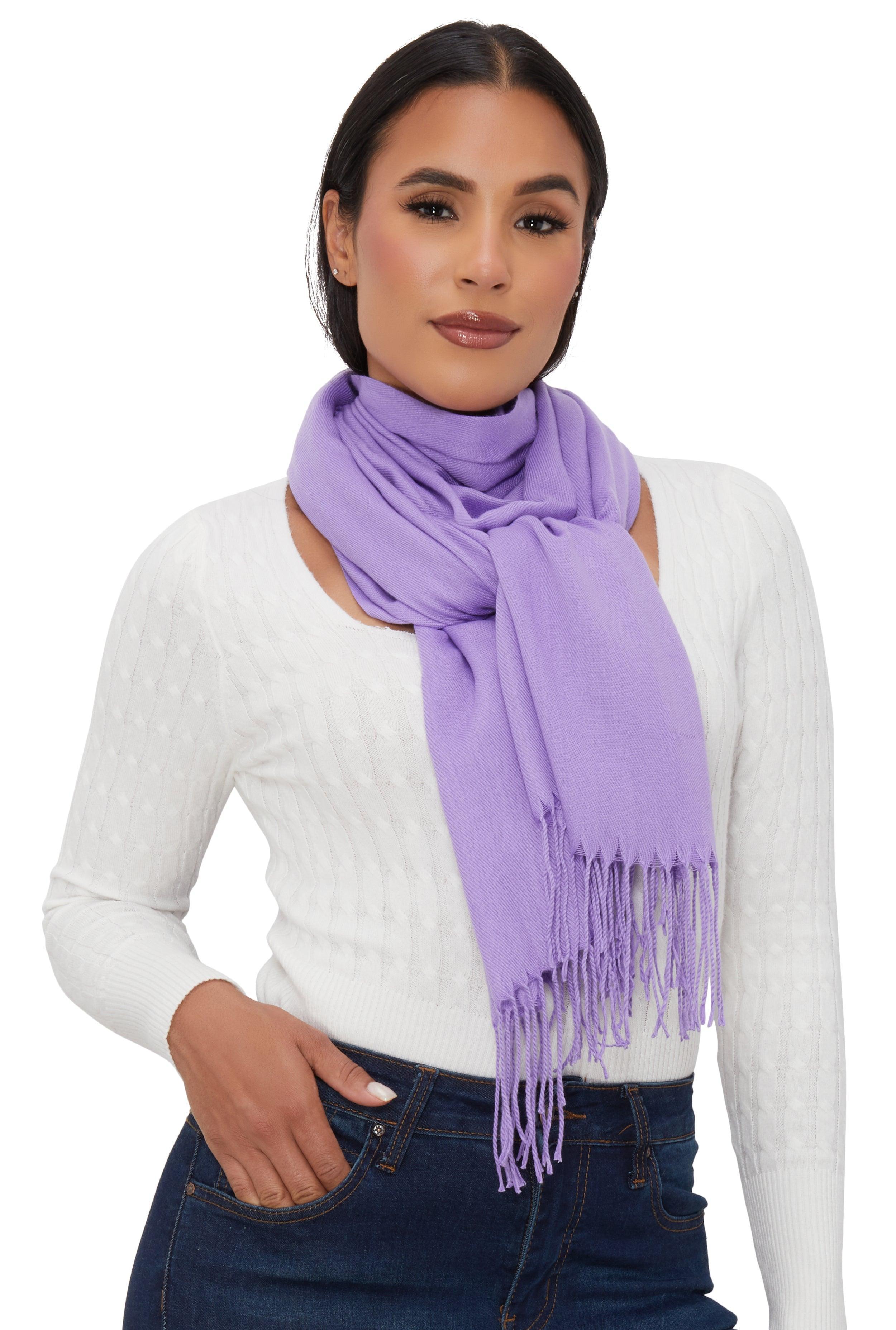 Solid Pashmina Scarf Female Product Image