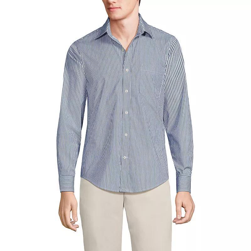 Mens Lands End Traditional Fit Travel Button-Down Shirt Product Image