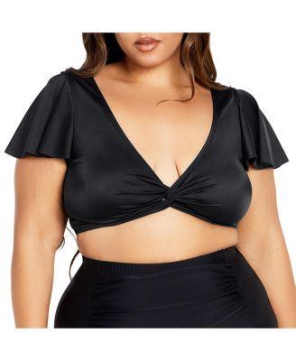 Plus Size Ingrid Cap Sleeve Top Product Image