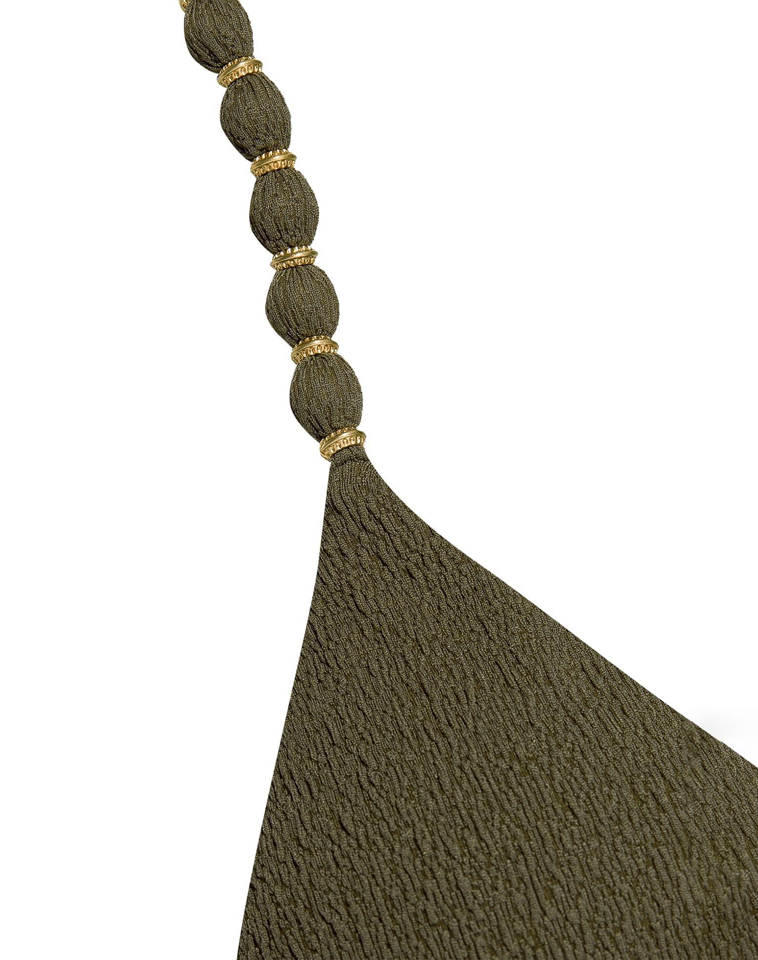 Firenze Beads Tri Parallel Top - Evergreen Product Image