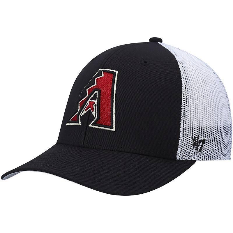 Mens 47 /White Arizona Diamondbacks Primary Logo Trucker Snapback Hat Product Image