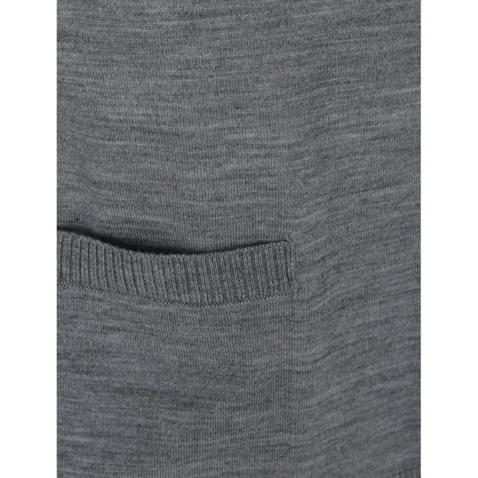 Wool Cardigan In Gray Product Image