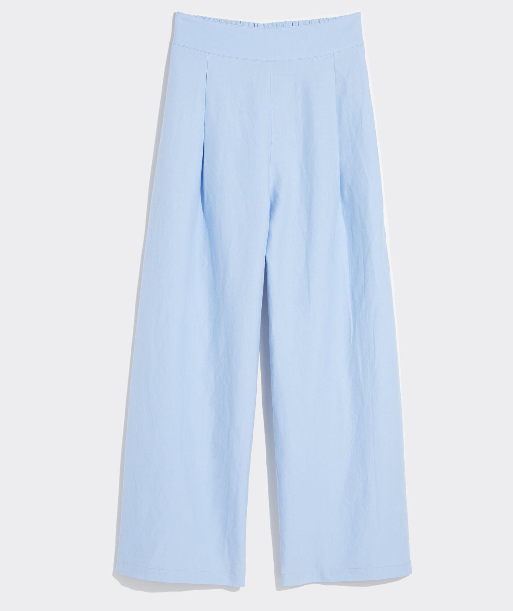 Wide Leg Linen Pants Product Image