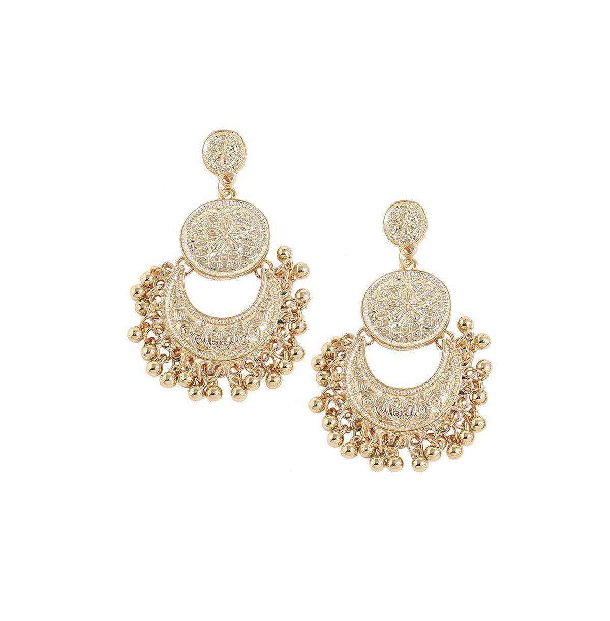 Sohi Womens Coin Drop Earrings Product Image