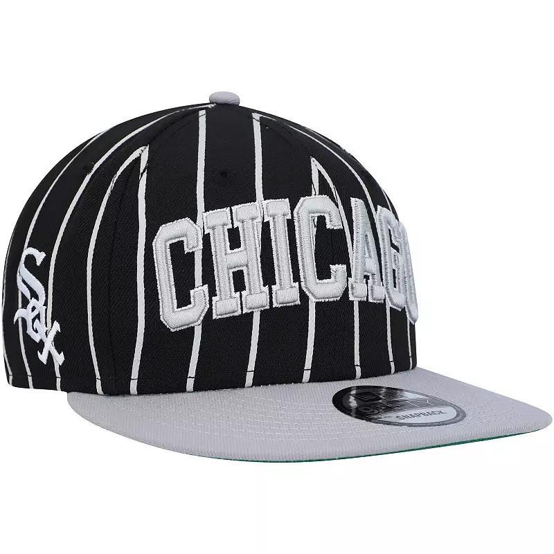 Mens New Era Black/Gray Chicago White Sox City Arch 9FIFTY Snapback Hat Product Image