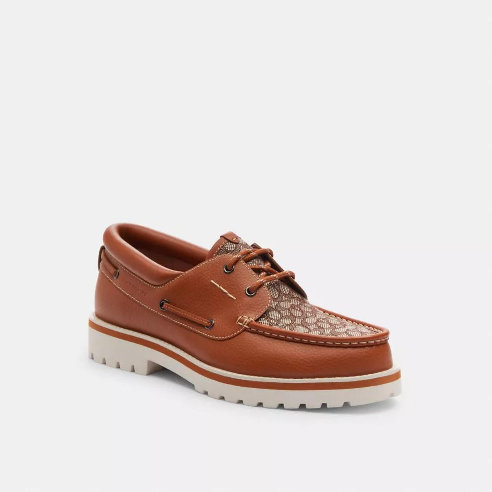 Benson Boat Shoe In Signature Jacquard Product Image