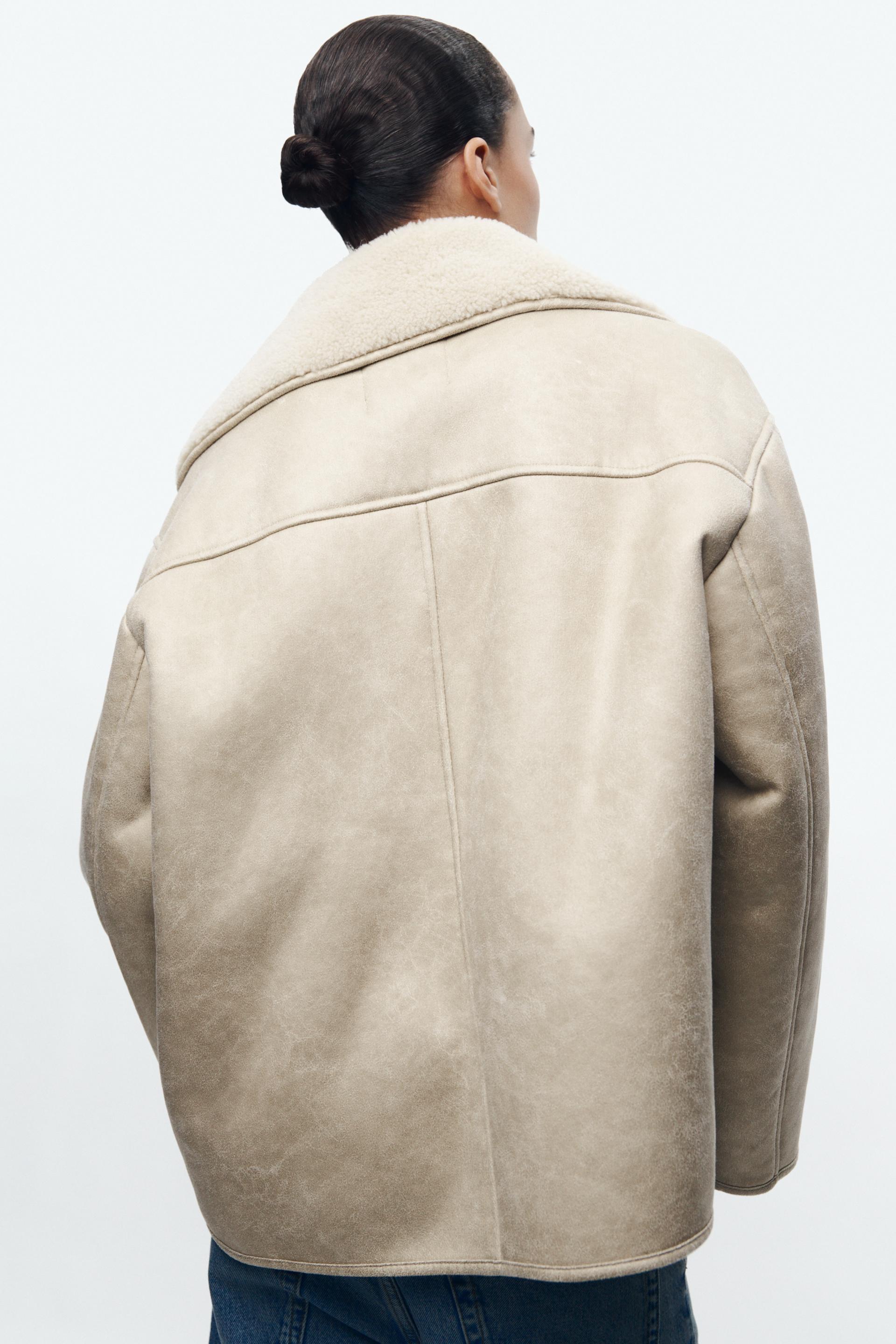 RELAXED DOUBLE FACED JACKET ZW COLLECTION Product Image