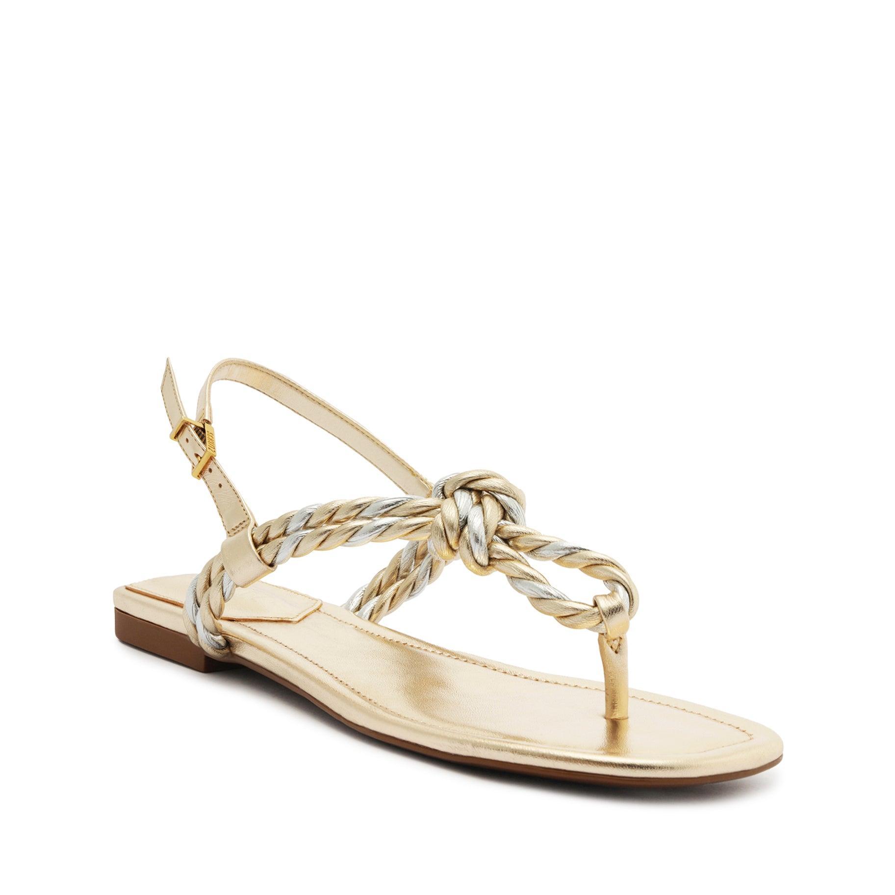 Sage Metallic Flat Sandal Female Product Image