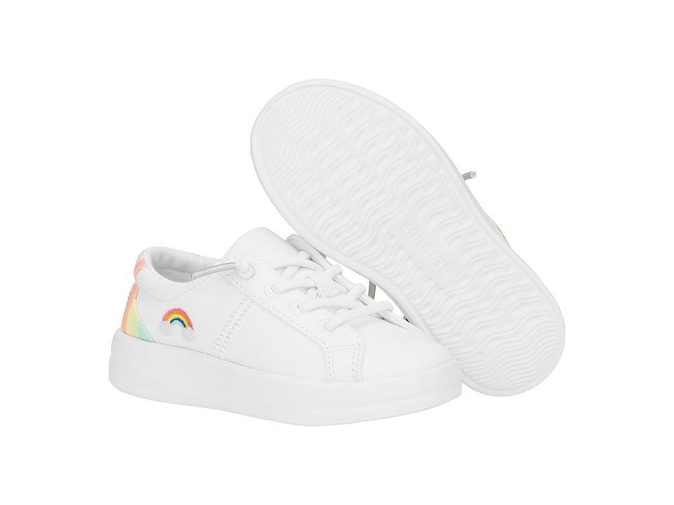 Hey Dude Kids Karina Sparkle (Toddler) Rainbow) Women's Flat Shoes Product Image