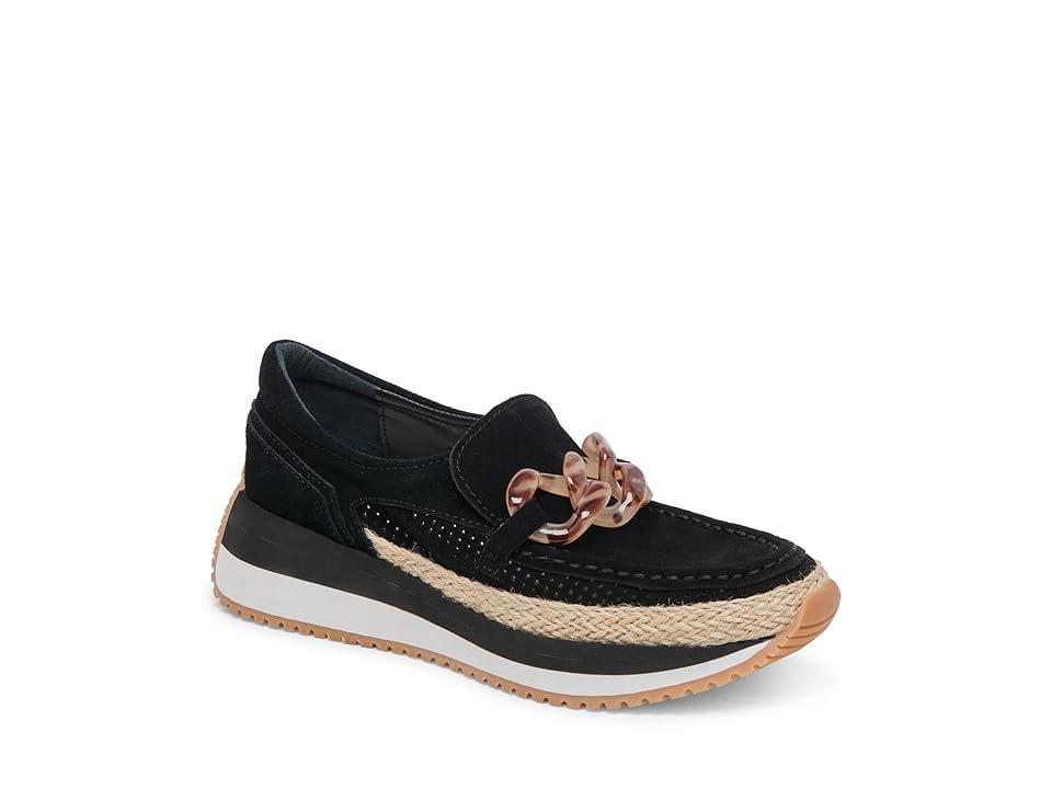 Dolce Vita Jadah (Onyx Suede) Women's Flat Shoes Product Image