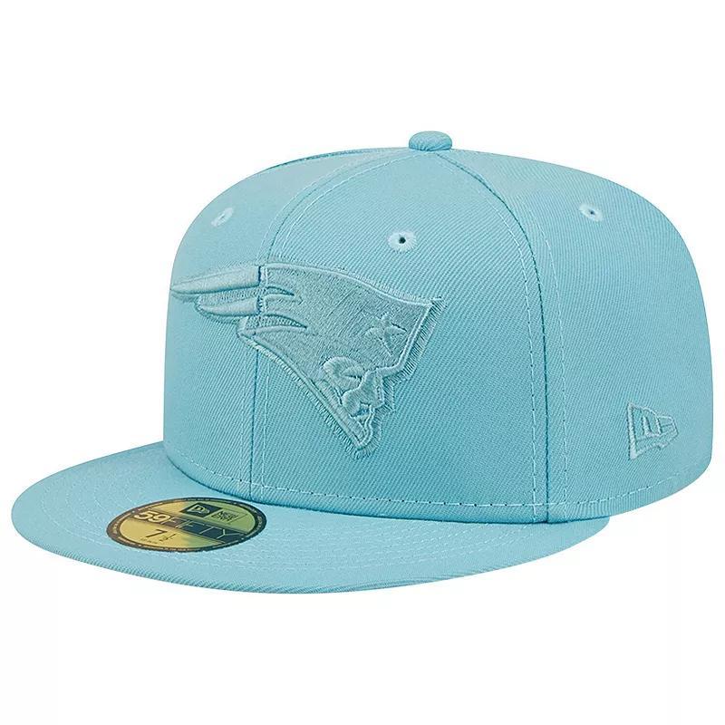 Mens New Era Aqua New England Patriots Color Pack 59FIFTY Fitted Hat Turquoise A Product Image