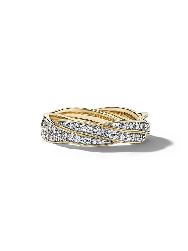 Mens DY Helios Band Ring in 18K Yellow Gold Product Image