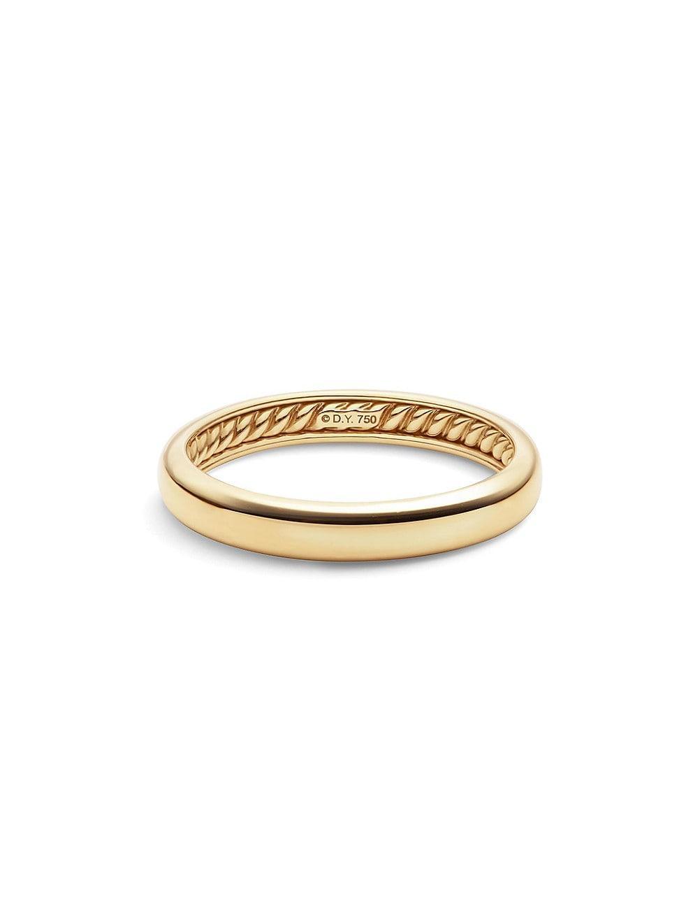 Mens DY Classic Band in 18k Gold Product Image