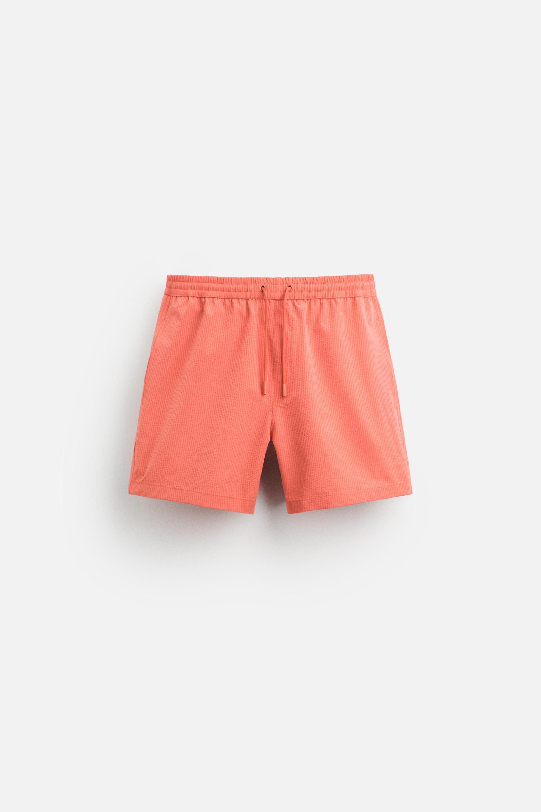 SEERSUCKER REGULAR SWIMMING TRUNKS Product Image