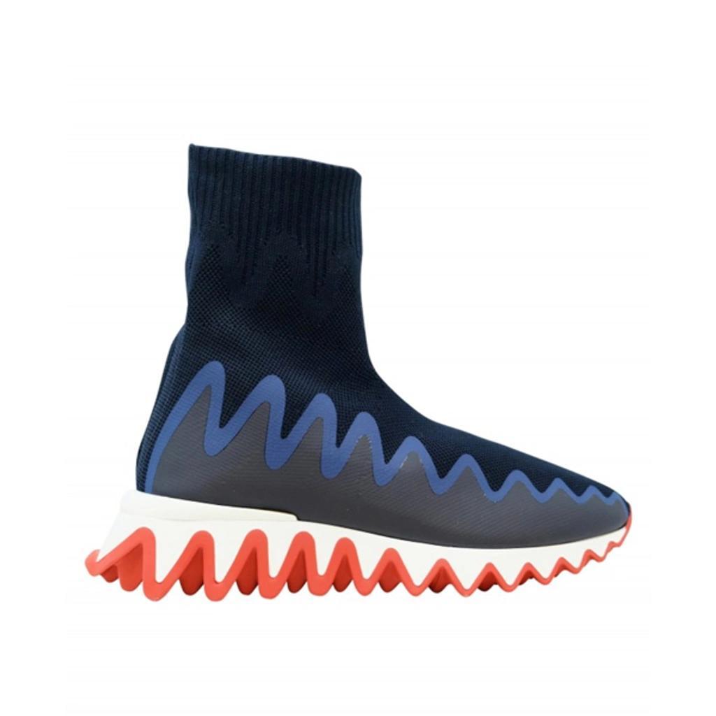 Sharky Pull-on Sock Sneakers In Blue Product Image