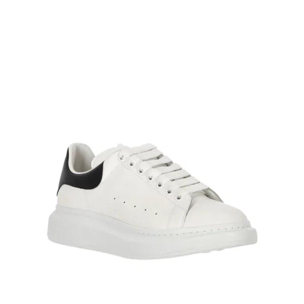 Oversized Leather Sneaker In White/ash Grey/multi Product Image