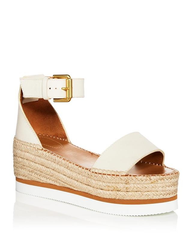 See by Chloe Womens Glyn Ankle Strap Espadrille Platform Sandals Product Image