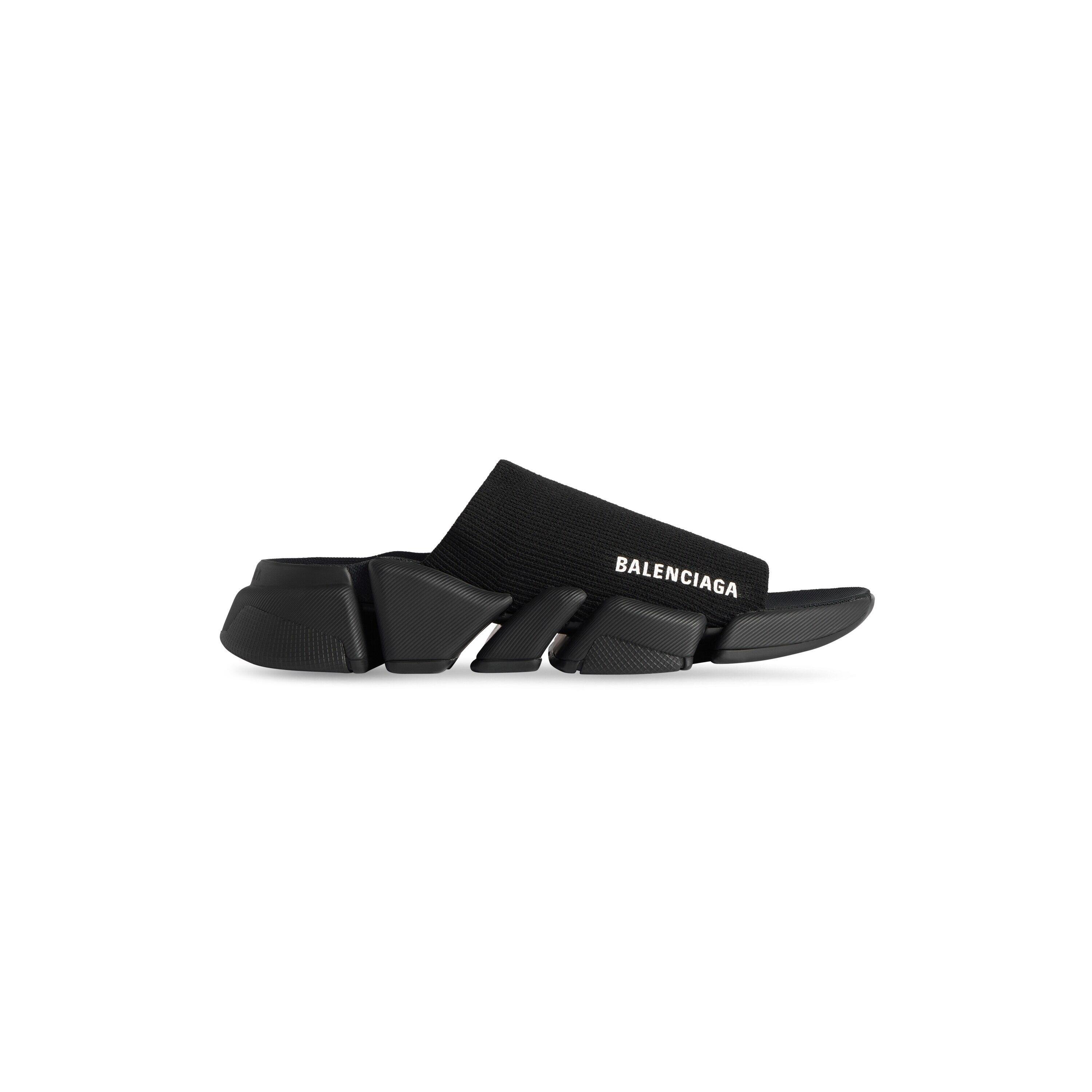 Women's Speed 2.0 Recycled Knit Slide Sandal in Black Product Image