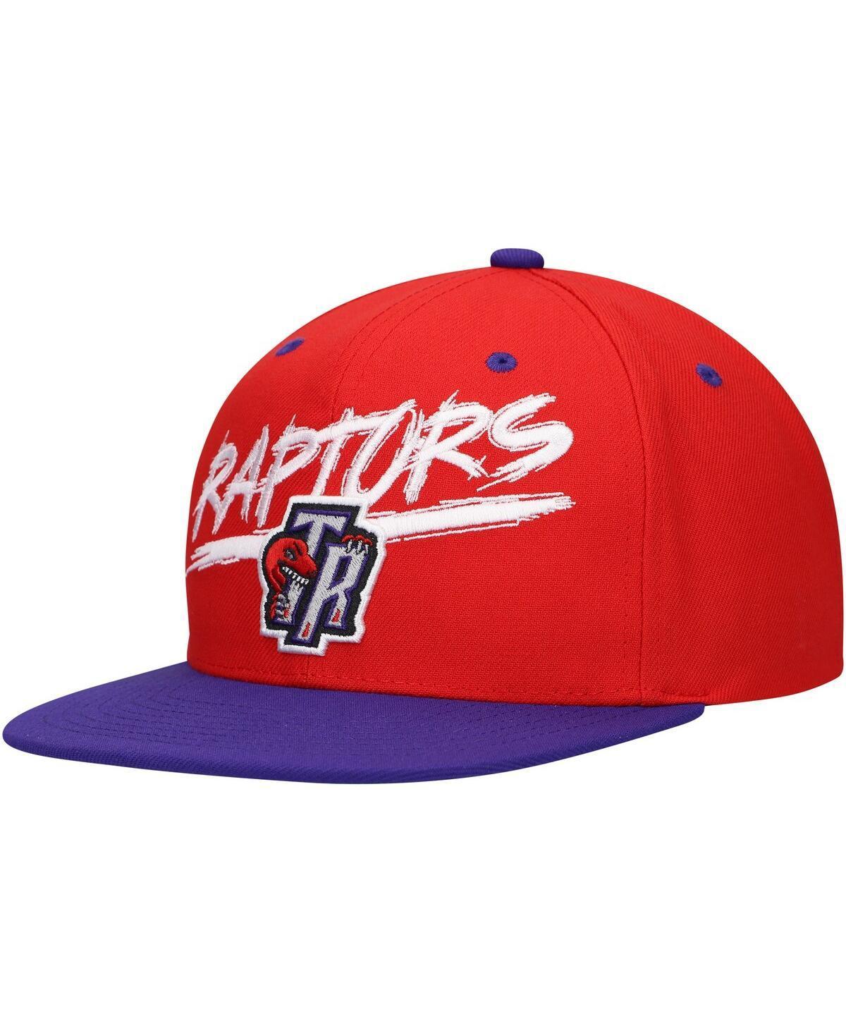 Mens Mitchell & Ness Red Toronto Raptors Hardwood Classics Soul Transcript Snapback Hat - Red Product Image