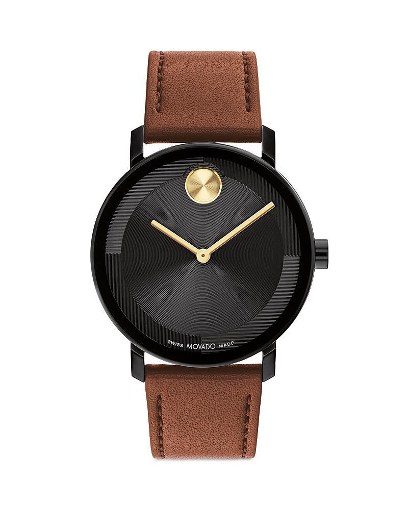 Men's Movado BoldÂ® Evolution Black IP Strap Watch with Textured Tonal Black Dial (Model: 3601123) Product Image