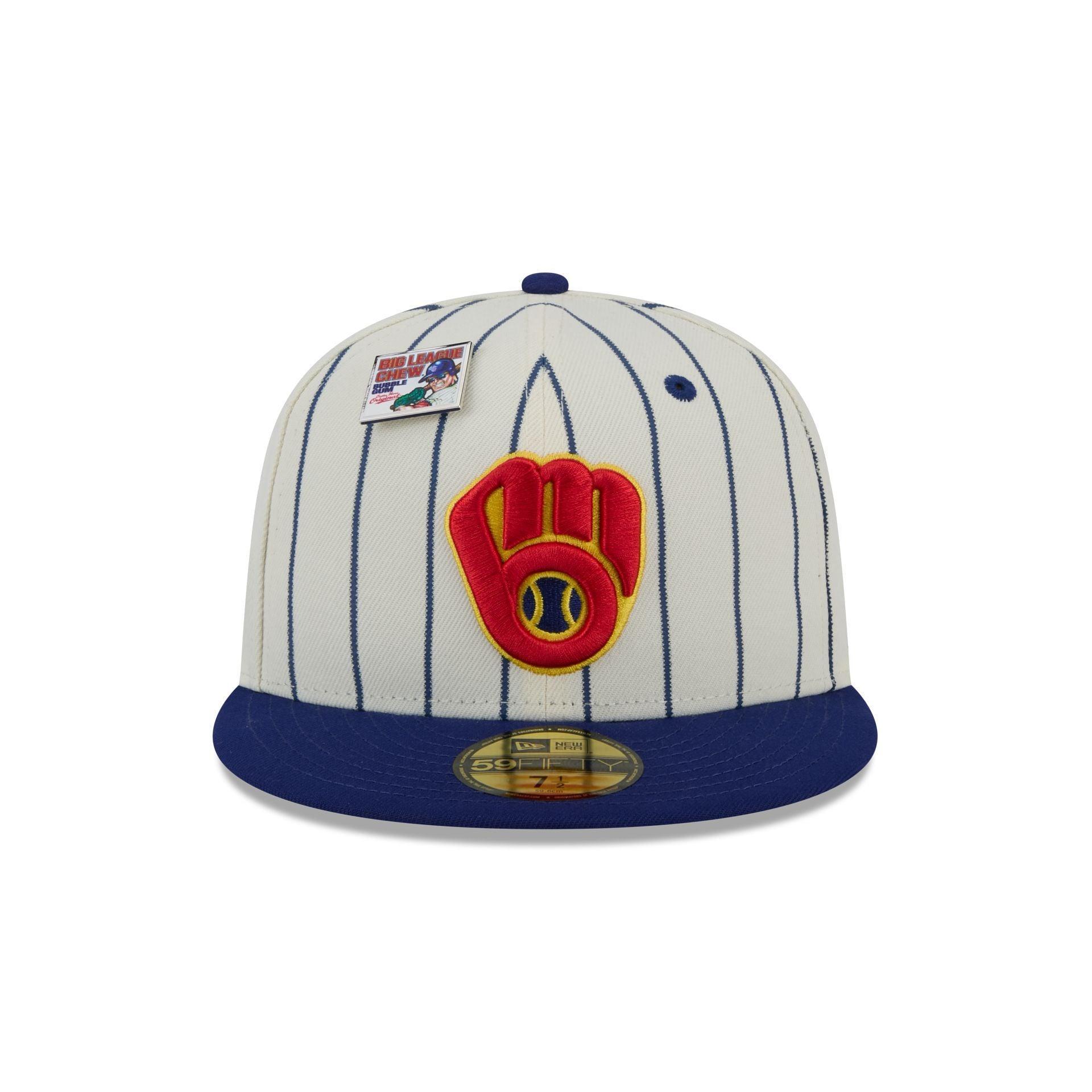 Big League Chew X Milwaukee Brewers Pinstripe 59FIFTY Fitted Hat Male Product Image