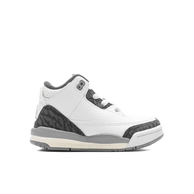 Air Jordan 3 Retro (TD) - Summit White/Fire Red/Cement Grey Male Product Image