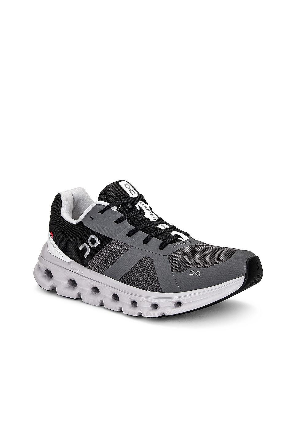 On Cloudrunner Sneaker in Eclipse & Black - Black. Size 6 (also in ). Product Image