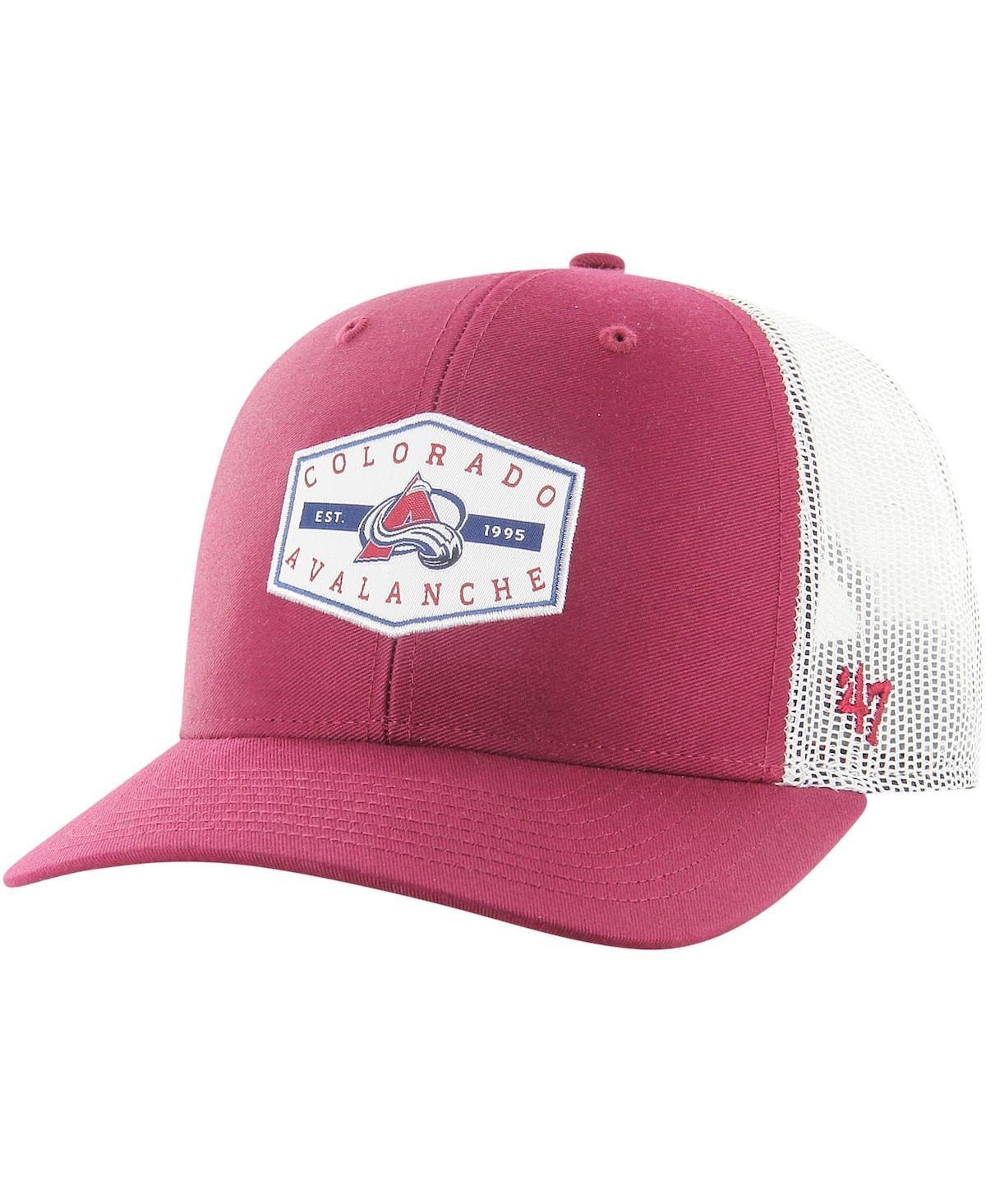 Mens 47 Brand Burgundy Colorado Avalanche Convoy Trucker Adjustable Hat Product Image