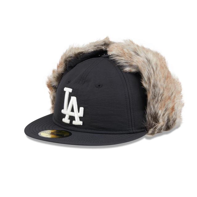 Los Angeles Dodgers Winter Dog Ear Retro Crown 59FIFTY Fitted Hat Male Product Image