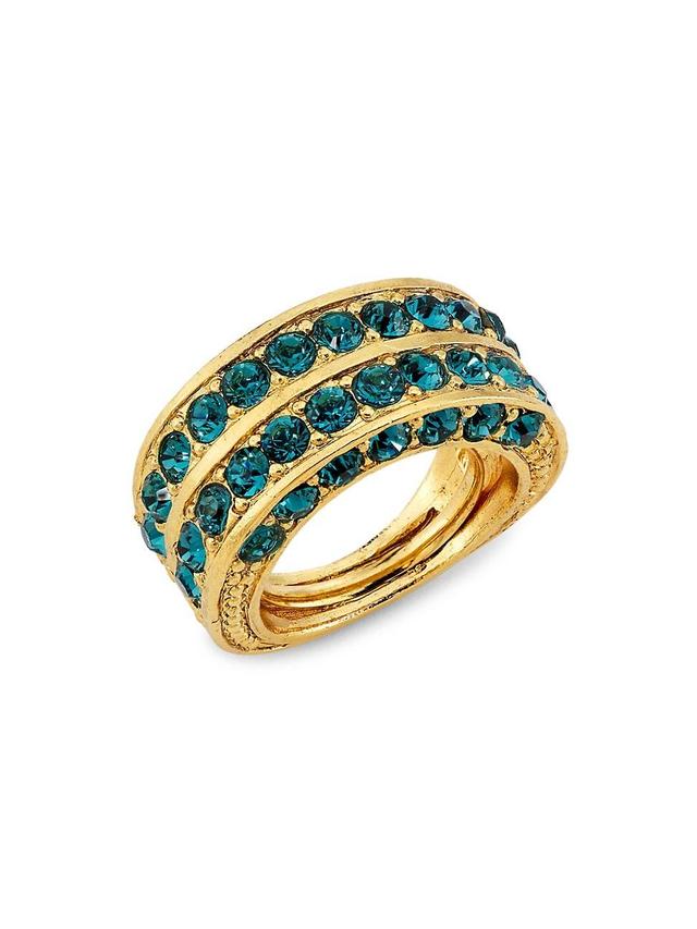 Womens Goldtone & Glass Crystal Ring Product Image